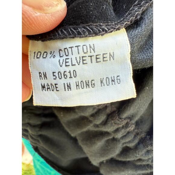 Vintage Sasson Velvet Black Belted Jumper Size 6/7 - Picture 7 of 8